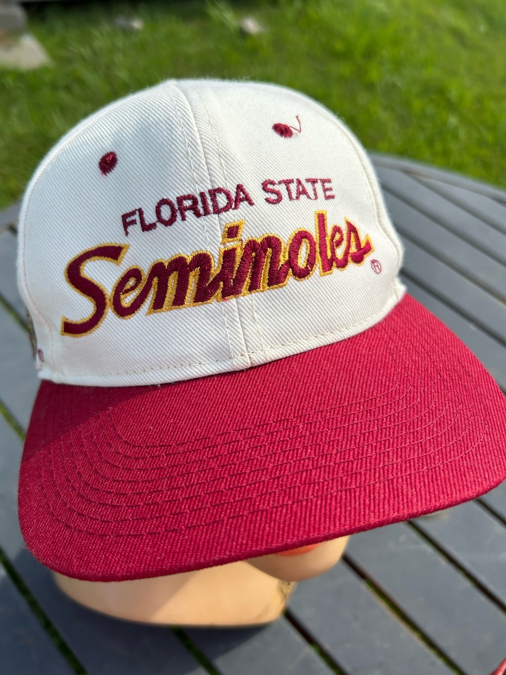 Vintage 1990s Sports Specialties Florida State Seminoles Script Snapback Hat